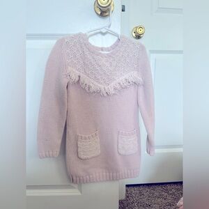 Maggie & Zoe Girls Pink Sweater Dress